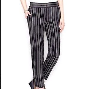 ANN TAYLOR Silky Striped Ankle Pants Size 6 NWOT
